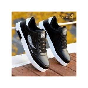GALUIN 2024 Mens Casual Board Shoes Running Sneakers - Black
