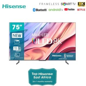 Hisense 75 inch Smart Android 8K TV 75U80H | Overtech Kenya