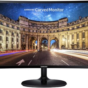 Samsung CF390 Series 24 inch FHD 1920x1080 Curved Desktop Monitor for Business, HDMI, VGA, VESA mountable, 1Year Warranty (C24F390FHN), Black