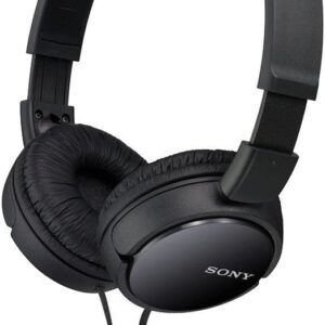 Sony MDR-ZX110AP On-Ear Headphones with Microphone (Black)