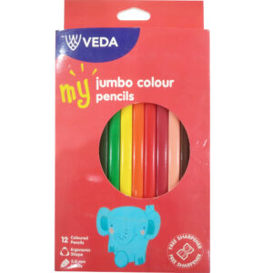 Veda Jumbo Colour Pencil Pack of 12 JP12-2